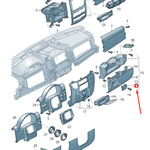 NEW VOLKSWAGEN CRAFTER 2F MK1 GLOVE BOX CATCH LHD 2E1857147