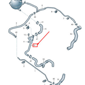 NEW AUDI RSQ3 8U RIGHT ENGINE COOLANT PIPE 8U0121075