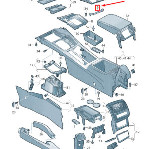 NEW VOLKSWAGEN ARTEON 3H7 CENTER CONSOLE TRIM LHD 3G18641481QB