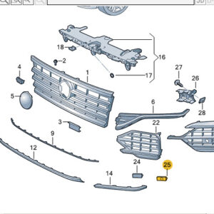 NEW VOLKSWAGEN TOUAREG CR7 RIGHT COVER CAP 760854376A9B9