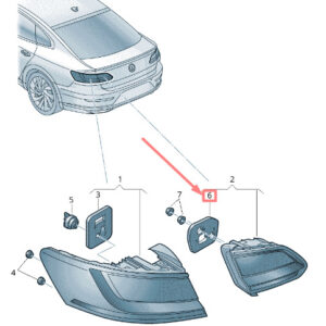 NEW VOLKSWAGEN ARTEON 3H7 REAR LID TAILLIGHT GASKET 3G8945395