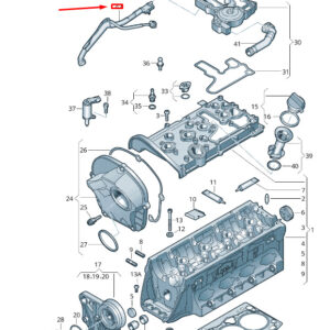 NEW VW TRANSPORTER VI T6 BREATHER HOSE 06H103213Q