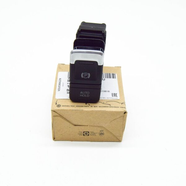 NEW VW TOUAREG 7P ELECTROMECHANICAL PARK BRAKE SWITCH RHD 7P2927225BZJU ORIGINAL - Image 2