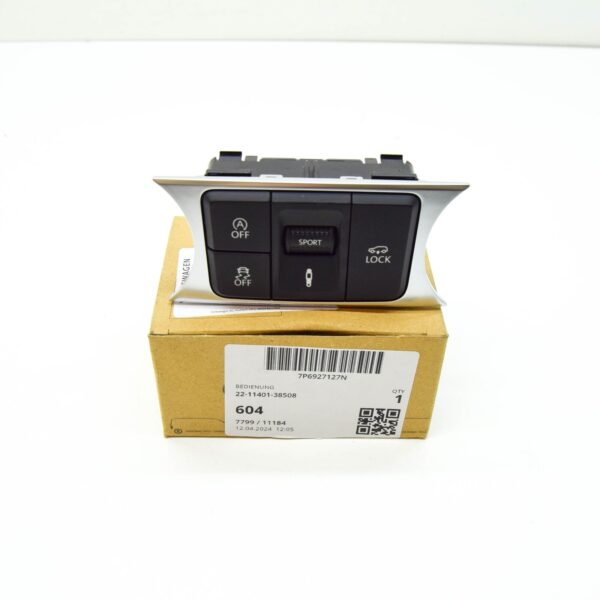 NEW VW TOUAREG 7P ECO START-STOP ESP CDC LOCK CONTROL PANEL 7P6927127N ORIGINAL - Image 2