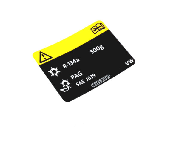 NEW VOLKSWAGEN TIGUAN MK2 A/C SYSTEM INFORMATION LABEL 5Q0010008D ORIGINAL - Image 2