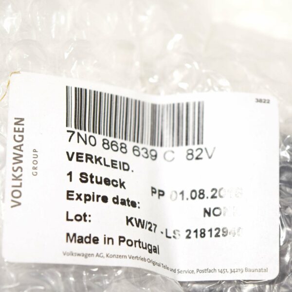 NEW VW SHARAN 7N TRIM ROLLER GUIDE FOR LEFT SLIDING DOOR 7N0868639C82V ORIGINAL - Image 2