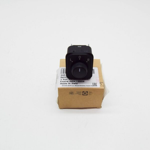 NEW SKODA KODIAQ NS EXTERIOR MIRROR ADJUSTMENT SWITCH 565959565WHI ORIGINAL - Image 2