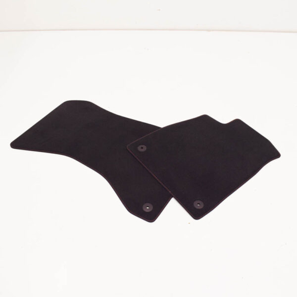 NEW AUDI A4 AVANT B9 VELOUR BLACK FRONT FLOOR MAT SET 8W1863691BBMU LHD - Image 2