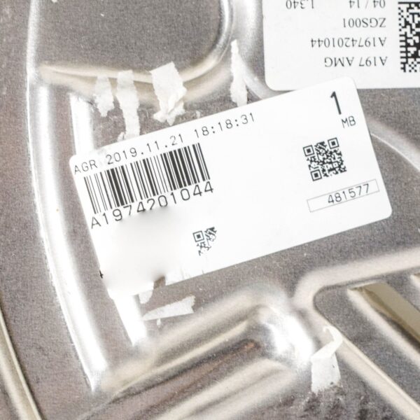 NEW MB SLS C197 AMG FRONT RIGHT BRAKE DISC COVERING PANEL A1974201044 ORIGINAL - Image 2