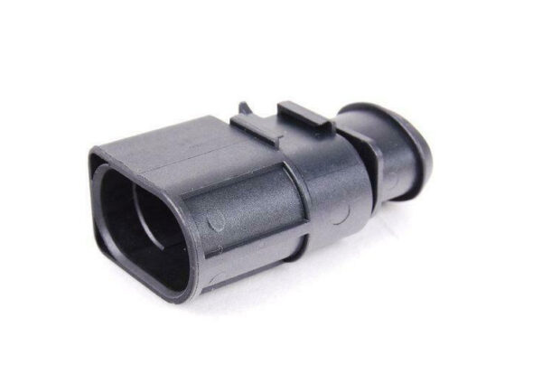 NEW VOLKSWAGEN EOS RADIATOR FAN FLAT CONNECTOR HOUSING 2 PIN 1J0973852 ORIGINAL - Image 2