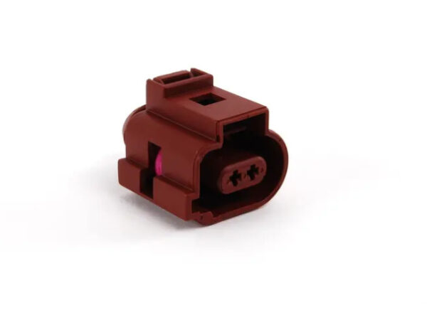 NEW AUDI Q7 4L FLAT CONTACT HOUSING BROWN 2 PIN 1J0973702A ORIGINAL - Image 2