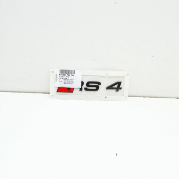 NEW AUDI RS4 B9 REAR EMBLEM BADGE 8W9853740T94 - Image 2