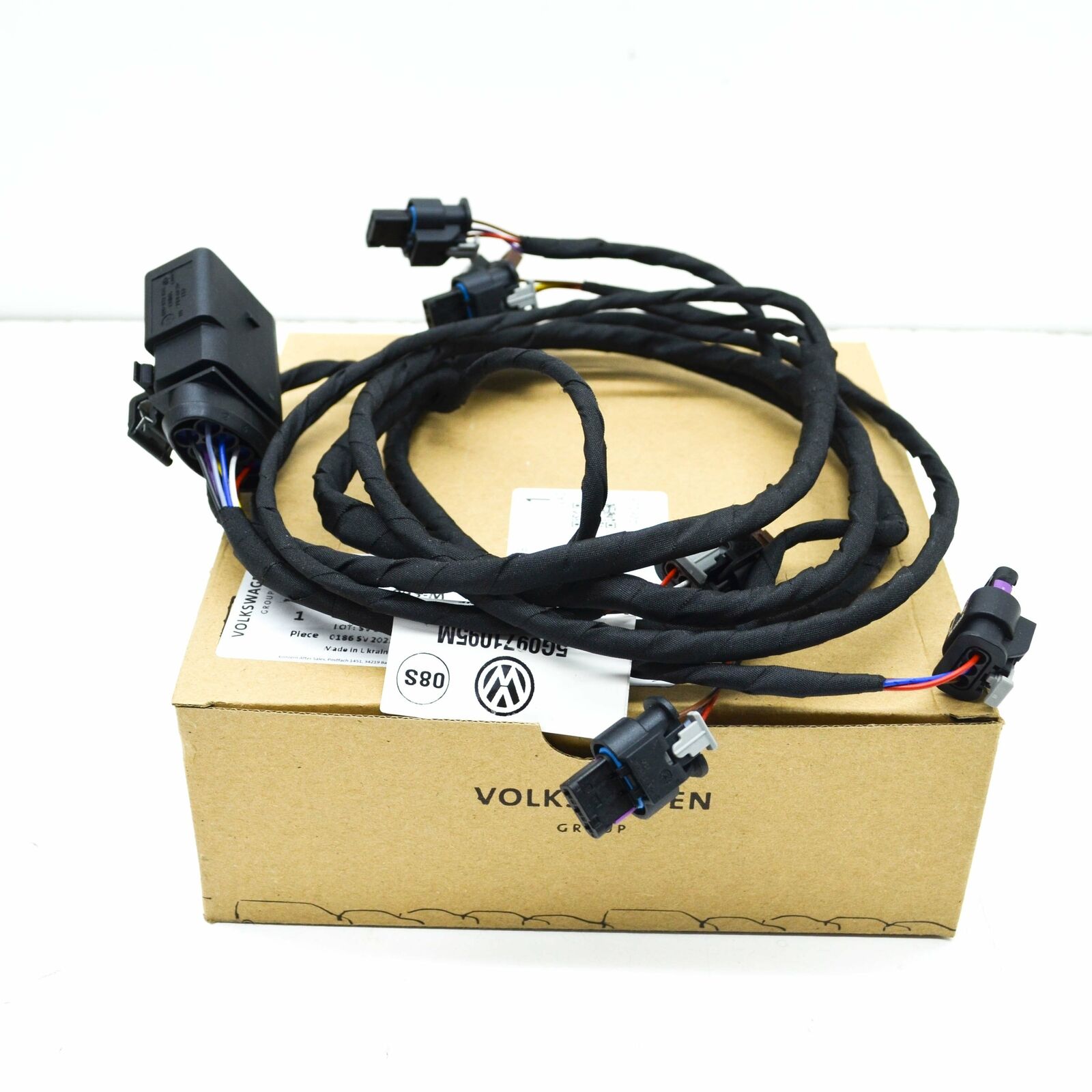 NEW VOLKSWAGEN GOLF MK7 FRONT PDC PARKING AID WIRING HARNESS 5G0971095M 2 NEW VOLKSWAGEN GOLF MK7 FRONT PDC PARKING AID WIRING HARNESS 5G0971095M - Image 2
