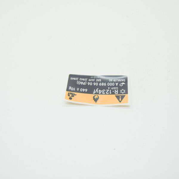 NEW MERCEDES-BENZ S W222 INFORMATION LABEL A2228170220 ORIGINAL - Image 2
