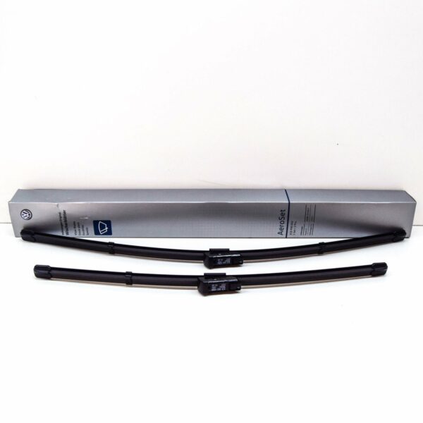 NEW VOLKSWAGEN CC FRONT WINDSHIELD WIPER BLADES SET LHD AERO 3C8998002 - Image 2