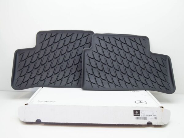 NEW MERCEDES-BENZ A W177 REAR FLOOR MAT SET A17768038049051 ORIGINAL - Image 2