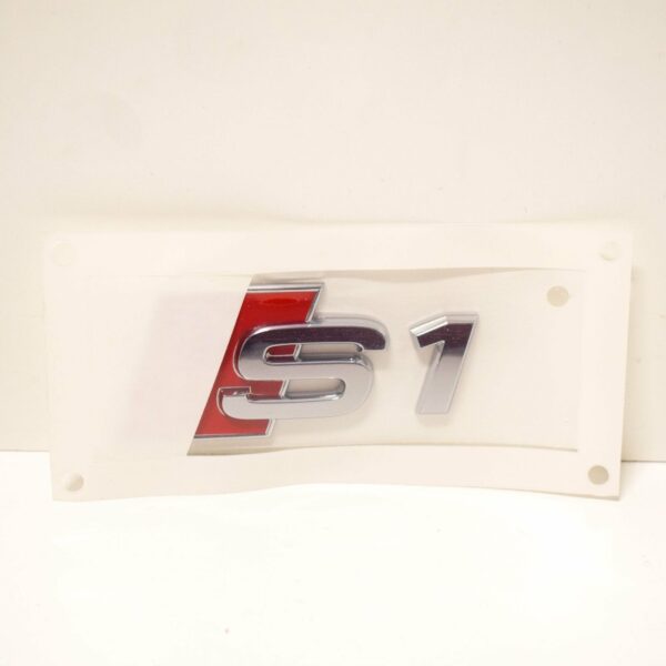 NEW AUDI S1 8X TRUNK LID S1 CHROME BADGE EMBLEM 8X08537352ZZ - Image 2