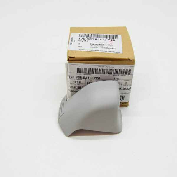 NEW SKODA SUPERB MK3 INTERIOR MIRROR RIGHT CAP 3V0858634CY20 ORIGINAL - Image 2
