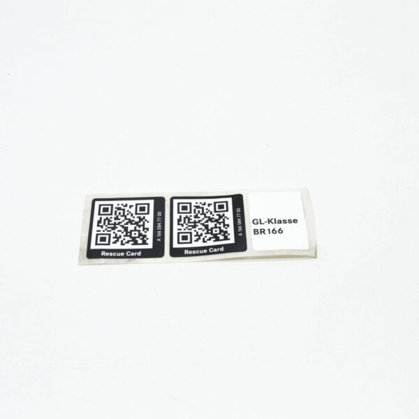 NEW MERCEDES-BENZ GL X166 INFORMATION LABEL A1665847700 ORIGINAL - Image 2