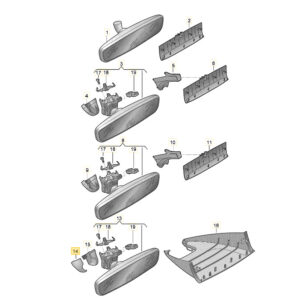 NEW VOLKSWAGEN PASSAT  3G0857552MPC3  3G0858634NX1 3G0858633NX1