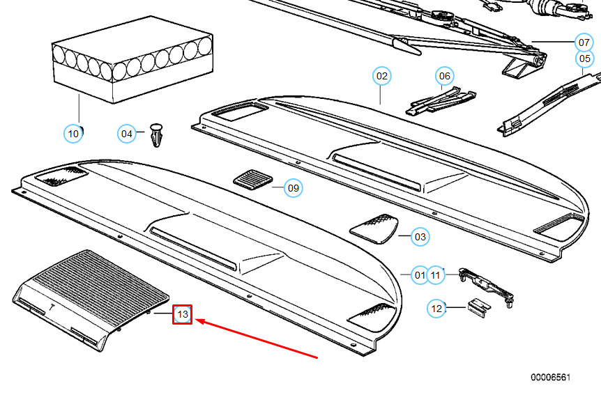 NEW BMW 8 SERIES E31 REAR CENTER SPEAKER BEIGE GRILLE 8164998 4 NEW BMW 8 SERIES E31 REAR CENTER SPEAKER BEIGE GRILLE 8164998 - Image 4