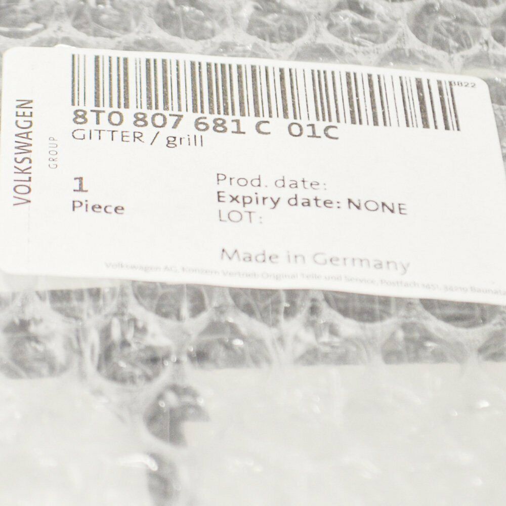 NEW AUDI A5 8T LEFT FOG LIGHT GRILLE S-LINE 8T0807681C01C 8T0807681C 01C 4 NEW AUDI A5 8T LEFT FOG LIGHT GRILLE S-LINE 8T0807681C01C 8T0807681C 01C - Image 4