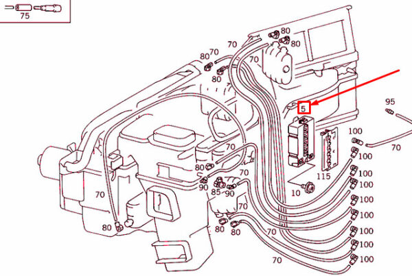 NEW MERCEDES-BENZ C W202 VACUUM VALVE A2028000378 ORIGINAL - Image 3