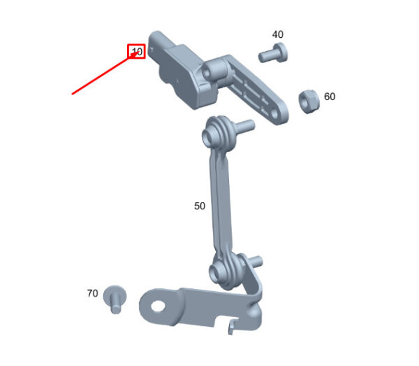 NEW MB GLE W167 REAR LEFT TURNING ANGLE SENSOR A0009059413 ORIGINAL - Image 3