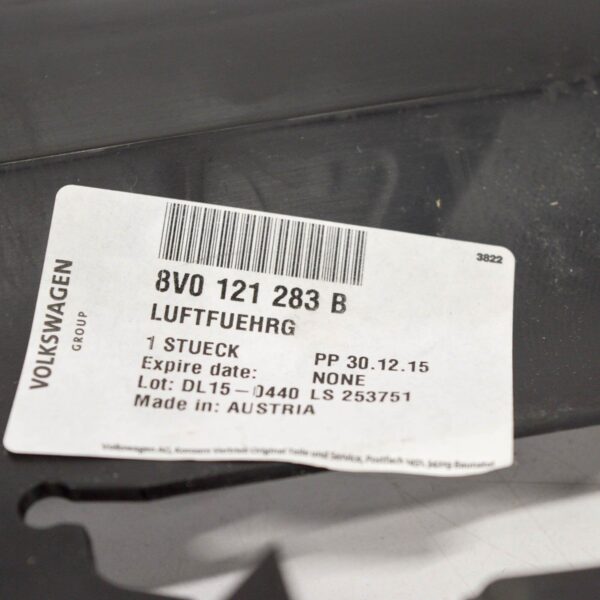 NEW AUDI A3 8V AIR DUCT LEFT DEFLECTOR 8V0121283B ORIGINAL - Image 3