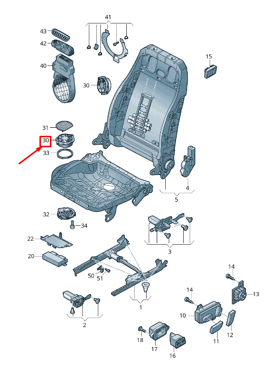 NEW AUDI A5 SPORTBACK 8T TEMPERATURE CONTROL SEAT BLOWER MOTOR 8T0963575 3 NEW AUDI A5 SPORTBACK 8T TEMPERATURE CONTROL SEAT BLOWER MOTOR 8T0963575 - Image 3