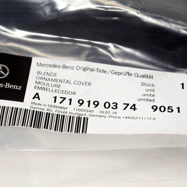 NEW MERCEDES BENZ SLK R171 FRONT LEFT SEAT COVER A17191903749051 ORIGINAL - Image 3