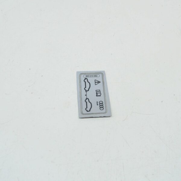 NEW AUDI Q5 SQ5 FY 80A ENGINE DECAL INFORMATION LABEL 8K0010562 ORIGINAL - Image 3