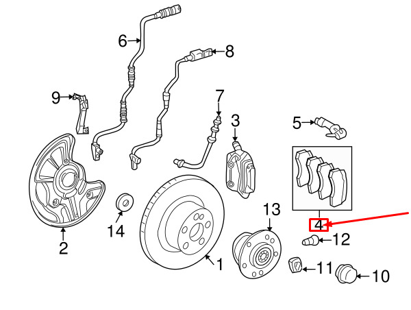 NEW MERCEDES-BENZ CLS C219 AMG FRONT BRAKE PADS SET A004420842041 ORIGINAL 3 NEW MERCEDES-BENZ CLS C219 AMG FRONT BRAKE PADS SET A004420842041 ORIGINAL - Image 3
