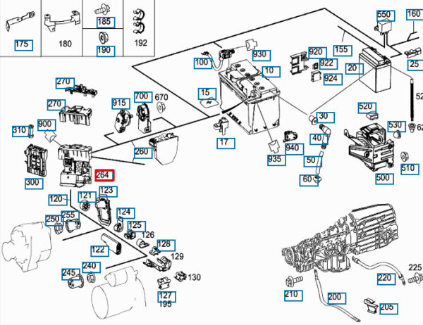 NEW MERCEDES-BENZ C W204 FUSE BOX RHD A2045403550 ORIGINAL - Image 3