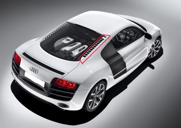 NEW AUDI R8 V8 (07-15) REAR ENGINE BAY LID O/S RIGHT GRILL 420827950B3FZ - Image 5