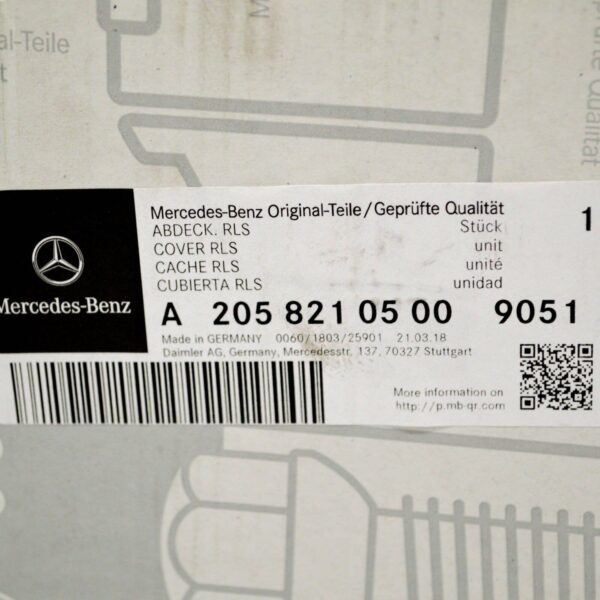 NEW MB C-CLASS T MODEL S205 RAIN SENSOR COVER A20582105009051 ORIGINAL - Image 3