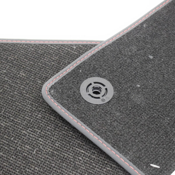 NEW AUDI A4 AVANT B9 VELOUR BLACK FRONT FLOOR MAT SET 8W1863691BBMU LHD - Image 5