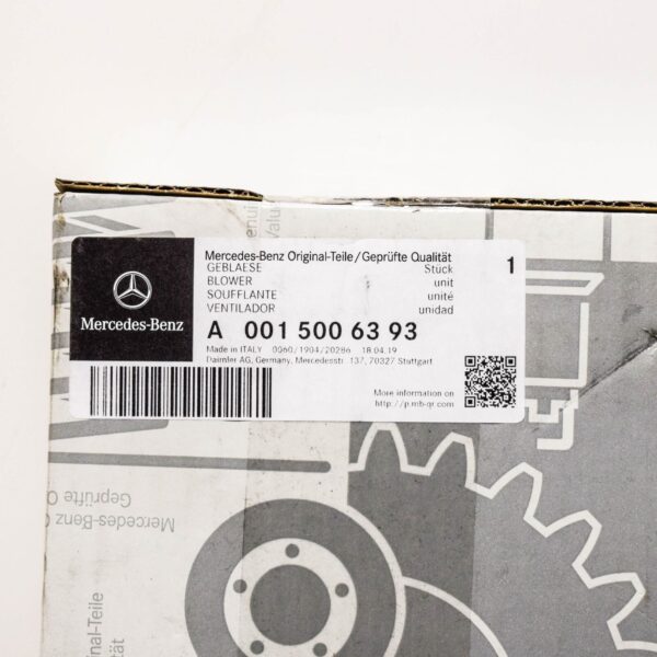 NEW MERCEDES BENZ SLS AMG C197 RADIATOR FAN BLOWER A0015006393 ORIGINAL - Image 3