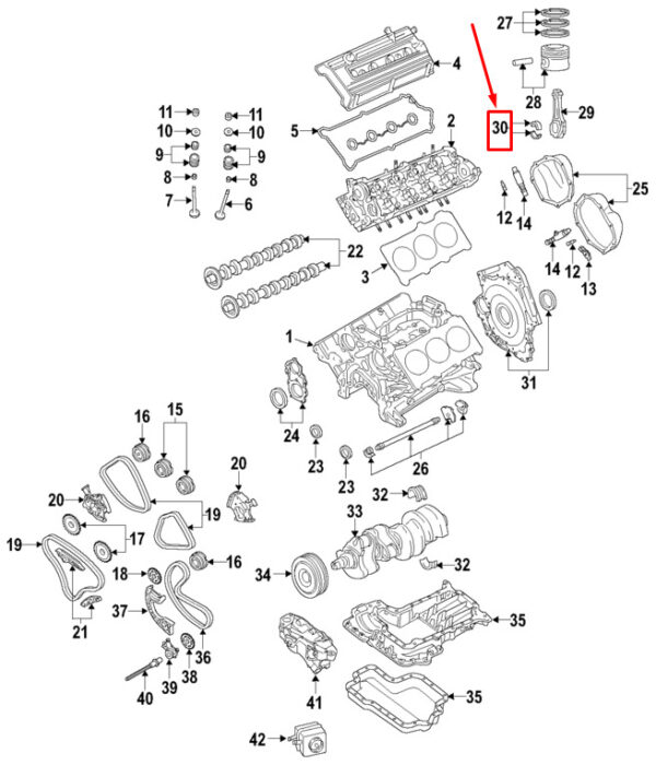NEW AUDI A4 AVANT B7 ENGINE CONNECTING ROD BEARING 06E105701SBLA ORIGINAL - Image 3