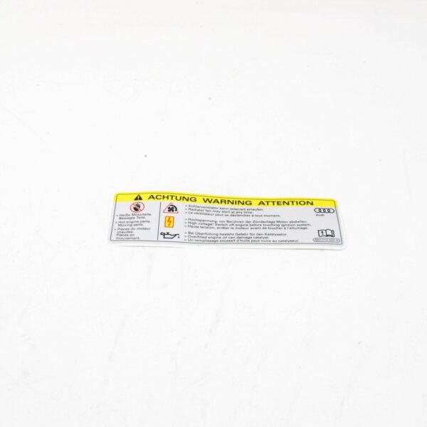 NEW AUDI A1 8X HIGH VOLTAGE SIGN LABEL 8K0010520A ORIGINAL - Image 3