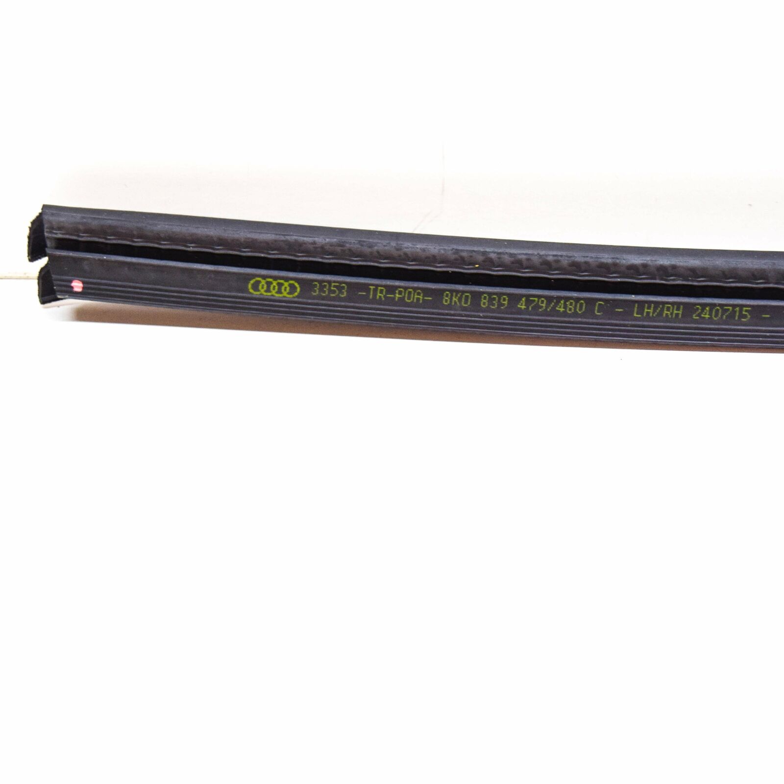 NEW AUDI A4 B8 REAR LEFT DOOR WINDOW SLOT SEAL TRIM 8K0839479C 5 NEW AUDI A4 B8 REAR LEFT DOOR WINDOW SLOT SEAL TRIM 8K0839479C - Image 5