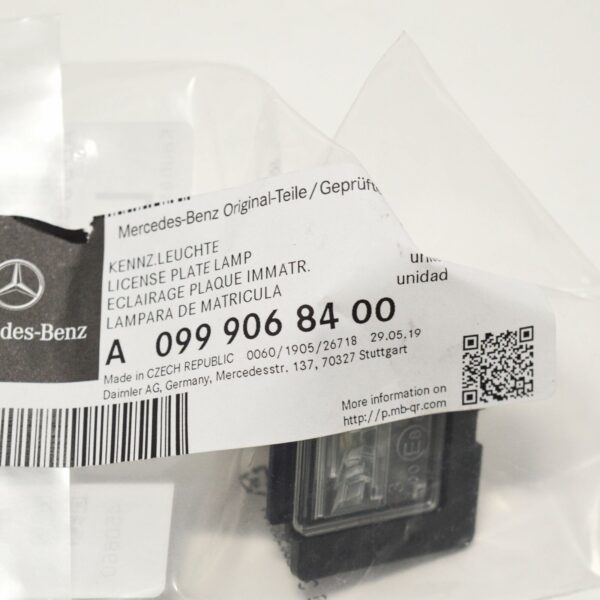 NEW MB VITO W447 LICENSE NUMBER PLATE LIGHT A0999068400 ORIGINAL - Image 3