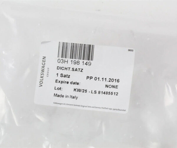 NEW AUDI Q7 4L FUEL INJECTOR O-RING KIT 03H198149 ORIGINAL - Image 3