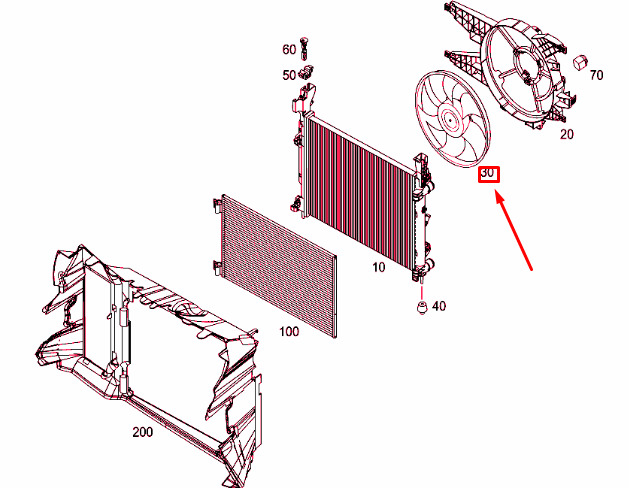 NEW MERCEDES-BENZ CITAN W415 MECHANICAL RADIAL BLOWER A4155000193 ORIGINAL 3 NEW MERCEDES-BENZ CITAN W415 MECHANICAL RADIAL BLOWER A4155000193 ORIGINAL - Image 3