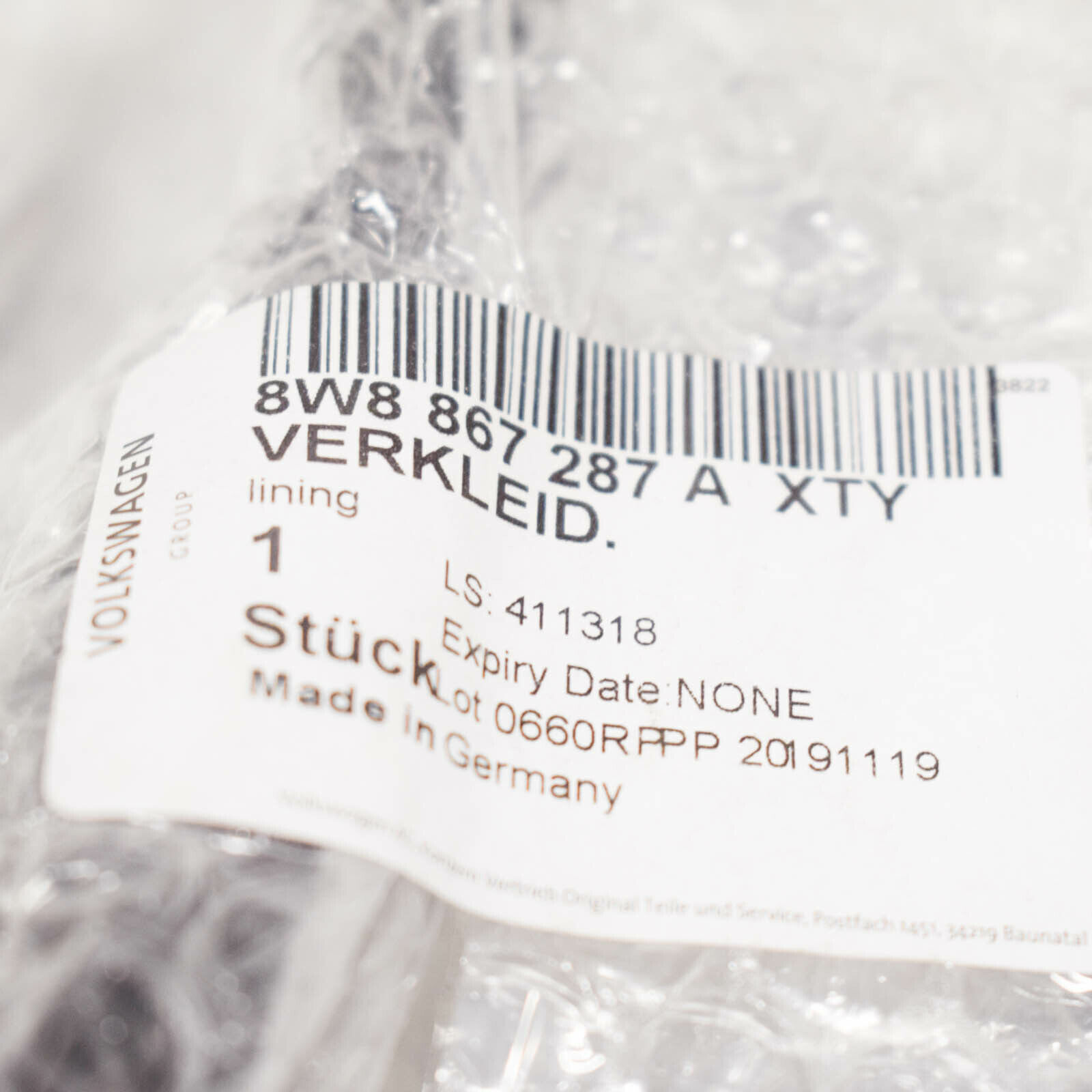 NEW AUDI A5 8W6 LEFT INTERIOR QUARTER PANEL TRIM PANEL 8W8867287AXTY 5 NEW AUDI A5 8W6 LEFT INTERIOR QUARTER PANEL TRIM PANEL 8W8867287AXTY - Image 5