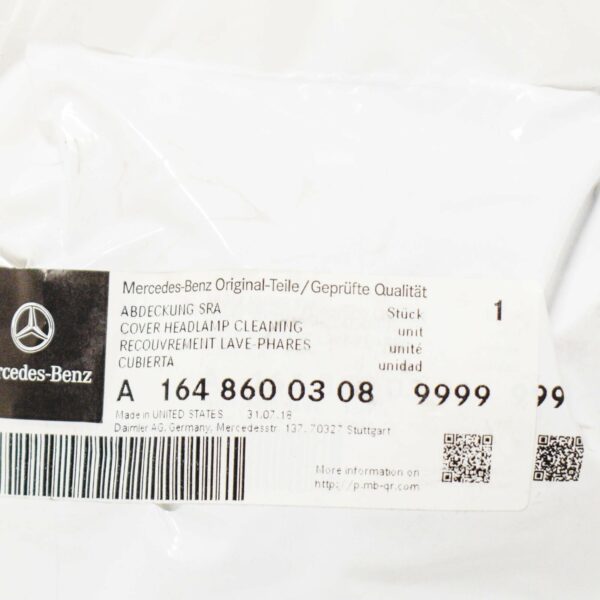 NEW MERCEDES GL X164 LEFT HEADLIGHT WASHER COVER HOLDER A16486003089999 ORIGINAL - Image 4