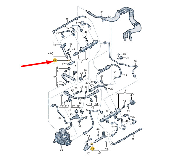 NEW AUDI A4 B9 FUEL INJECTOR SEAL RING 059130519B ORIGINAL 4 NEW AUDI A4 B9 FUEL INJECTOR SEAL RING 059130519B ORIGINAL - Image 4