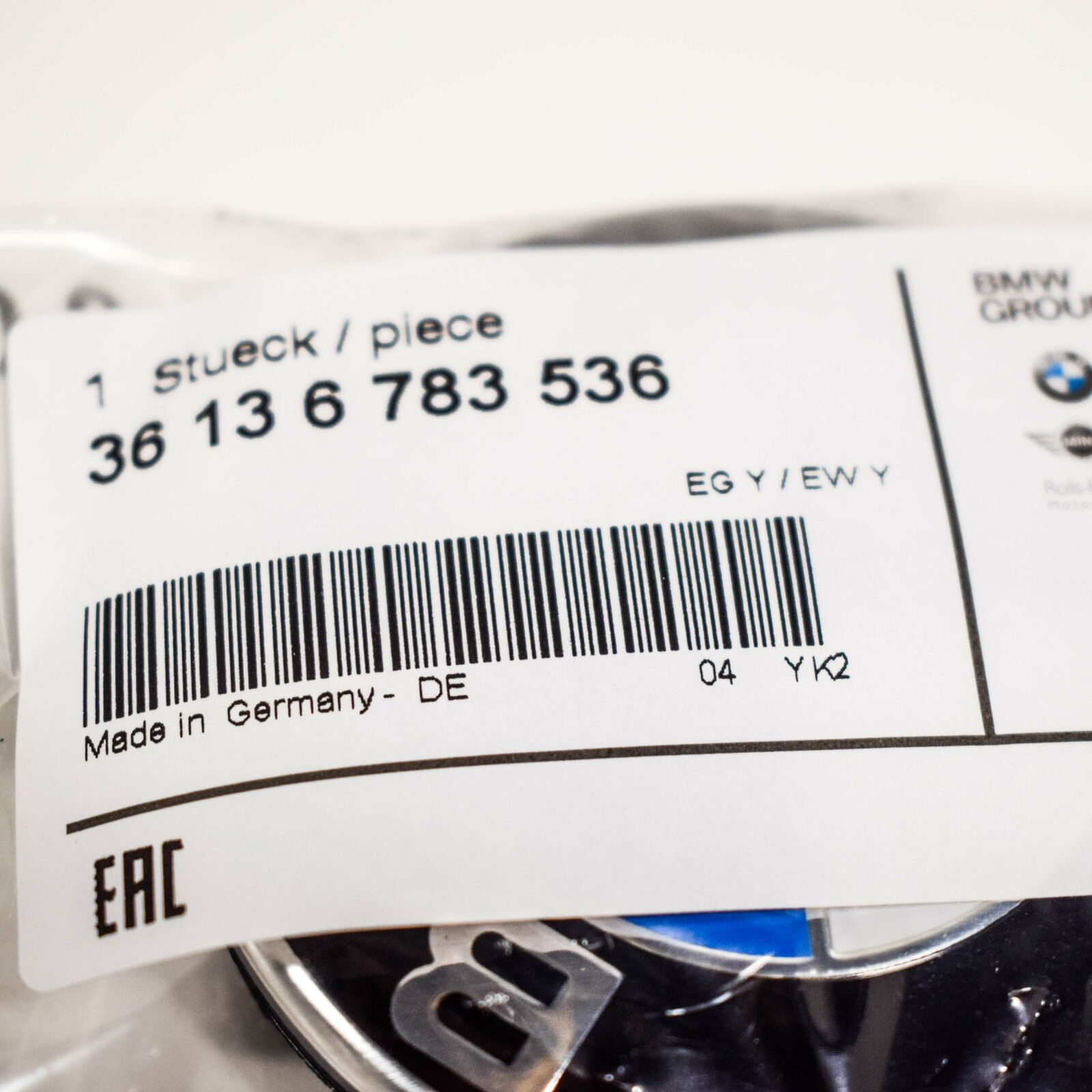 NEW BMW 1 F21 WHEEL CENTER HUB CAP 1X 36136783536 6 NEW BMW 1 F21 WHEEL CENTER HUB CAP 1X 36136783536 - Image 6