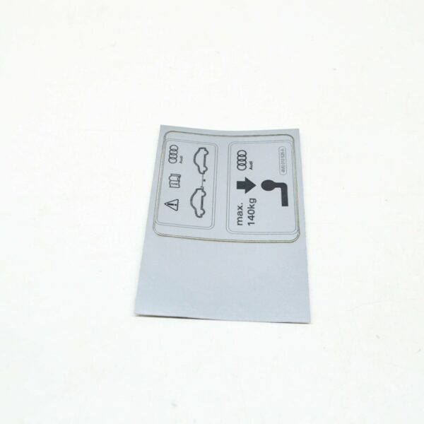 NEW AUDI Q7 4M TRAILER OPERATION STICKER LABEL 4M0010526A ORIGINAL - Image 4