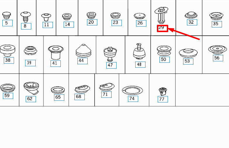 NEW MERCEDES-BENZ CLK C208 JACK PAD PLUG A0029978486 ORIGINAL 4 NEW MERCEDES-BENZ CLK C208 JACK PAD PLUG A0029978486 ORIGINAL - Image 4